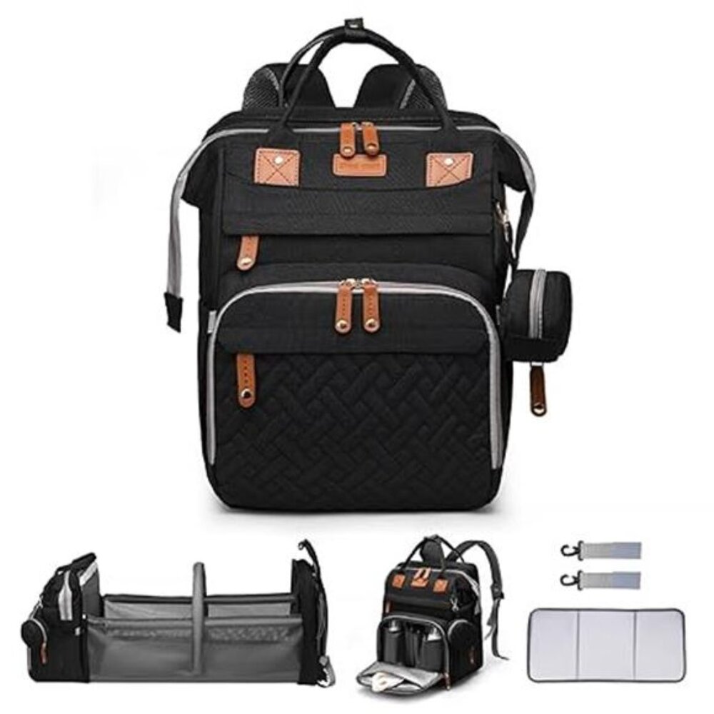 Baby Diaper Bag Backpack Waterproof Travel Large Capacity Changing Station Bag - Picture 7 of 7